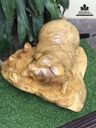 Tượng Heo Gỗ Nu Kháo Cao 28 Ngang 45 Sâu 46 (cm)8