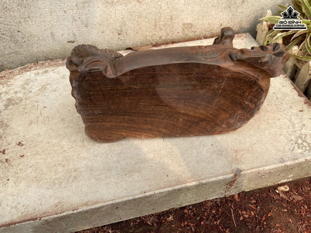 Tượng Trâu Gỗ Trắc Cao 13 Ngang 24 Sâu 13 (cm) 1