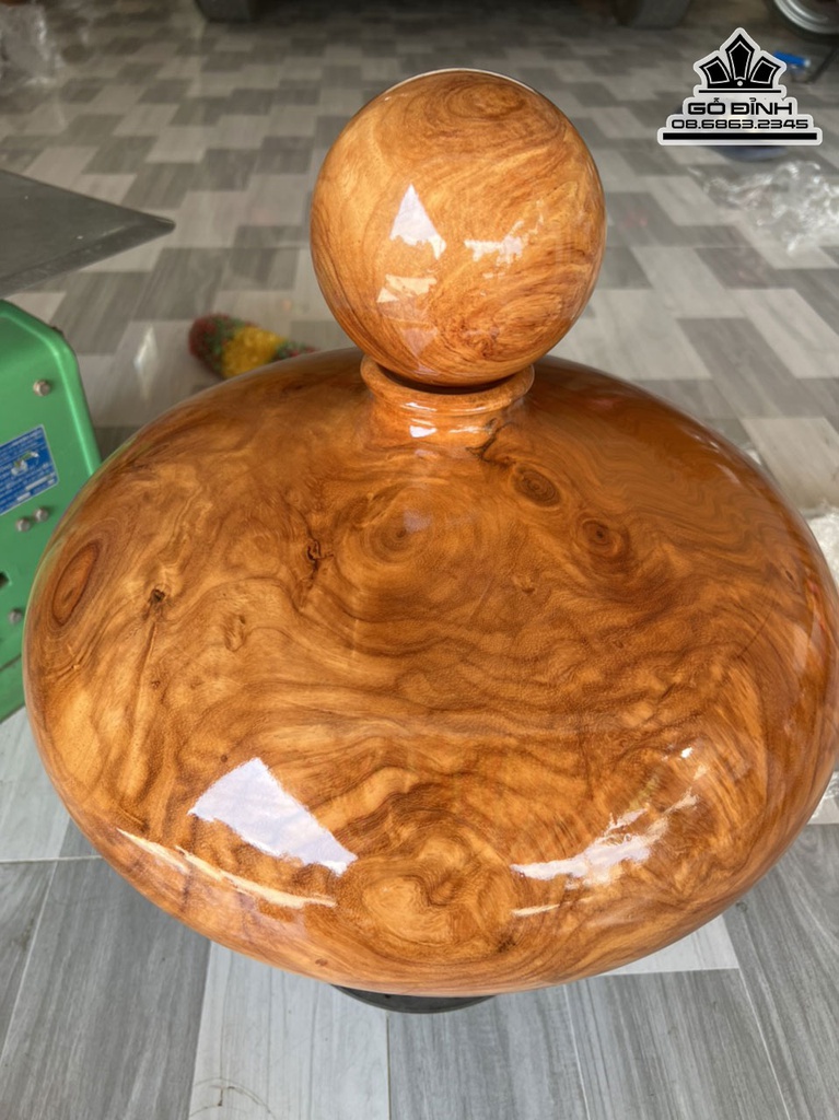 Bình Chum Phú Quý Gỗ Gõ Đỏ Cà Te Cao 28 Đường Kính 45 (cm) 5