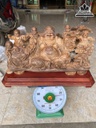 Tượng Phật Di Lặc Ngũ Phúc Gỗ Ngọc Am Cao 32 Ngang 58 Sâu 23 (cm)7