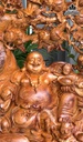 Tượng Phật Di Lặc Tam Phúc Gỗ Hương Cao 126 Ngang 66 Sâu 38 (cm) 4