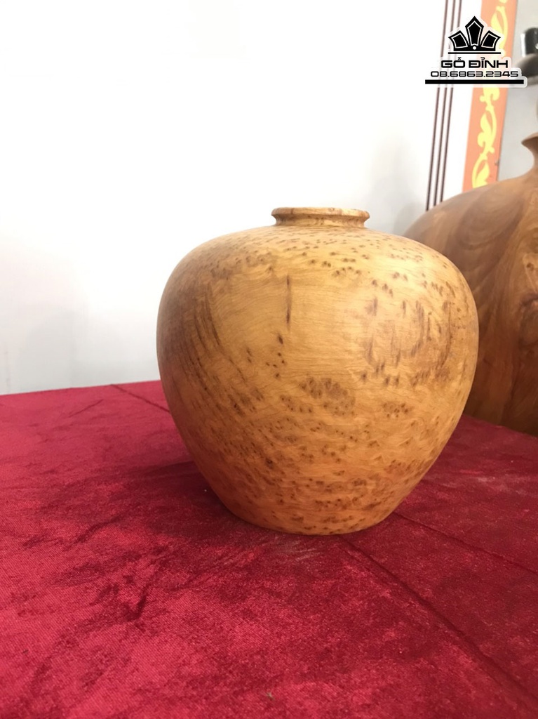 Bình Chum Phú Quý Gỗ Ngọc Am Cao 18 Đường Kính 19 (cm) 2
