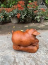 Tượng Heo Gỗ Hương Cao 19 Ngang 25 Sâu 15 (cm) 2