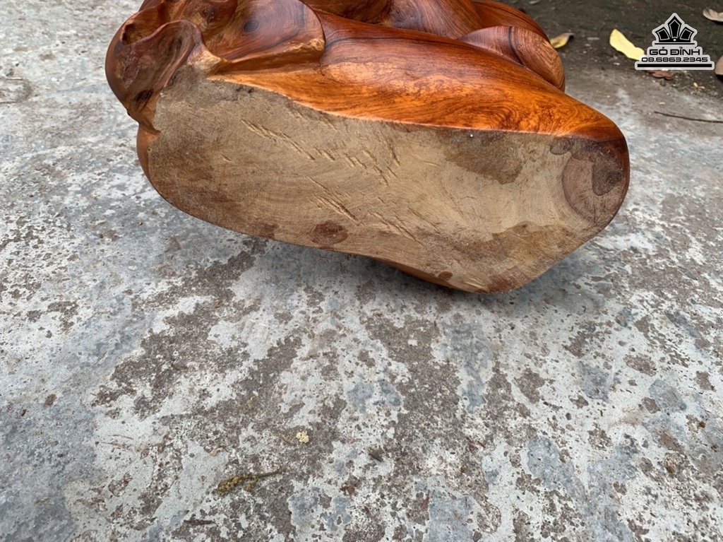 Tượng Heo Gỗ Hương Cao 19 Ngang 25 Sâu 15 (cm) 4