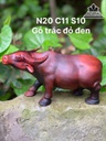 Tượng Trâu Gỗ Trắc Cao 11 Ngang 20 Sâu 10 (cm) 3