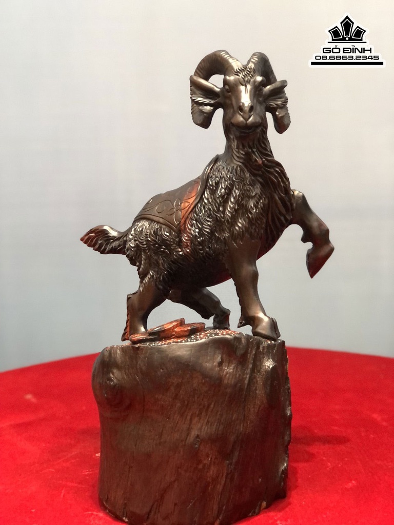 Tương Dê (Nhất Dương) Gỗ Trắc Cao 36 Ngang 32 Sâu 19 (cm) 1