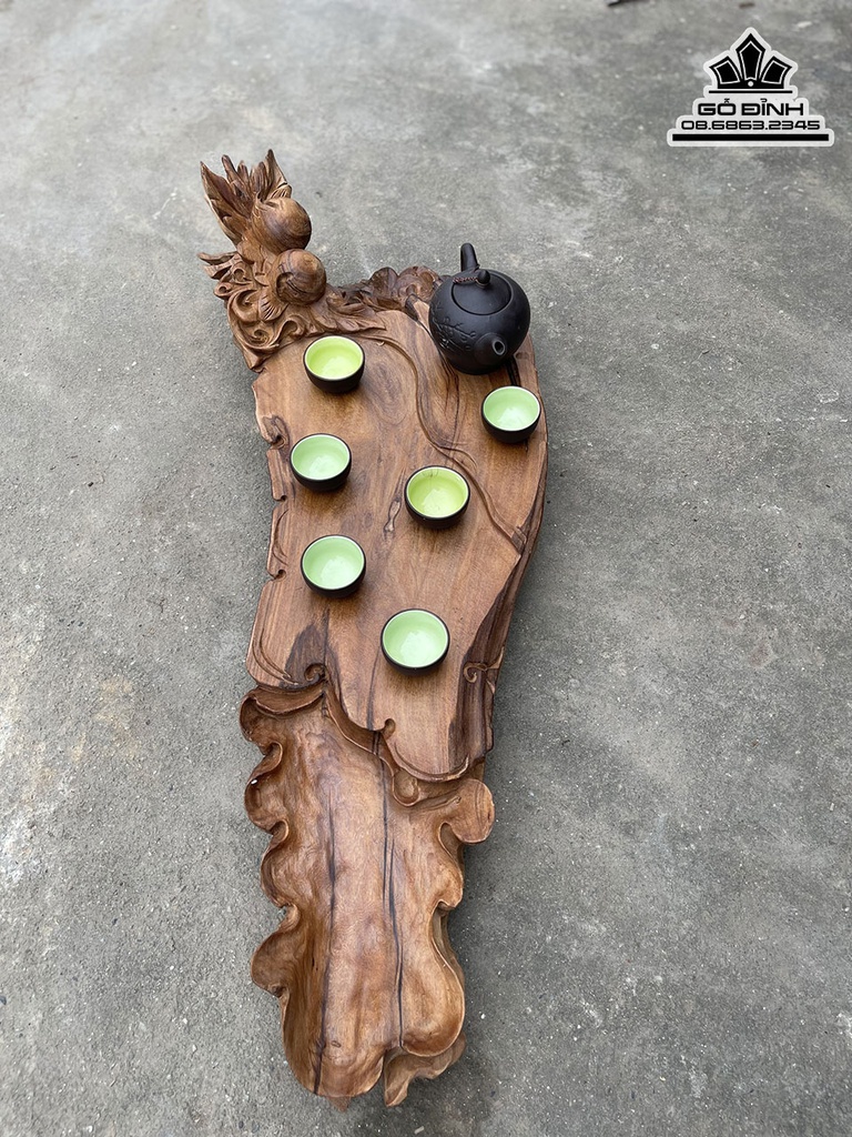Khay Trà Gỗ Ngọc Am Cao 20 Ngang 88 Sâu 30 (cm) 0