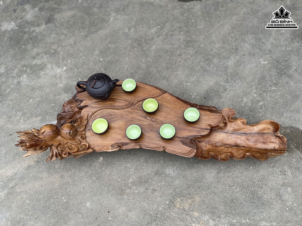 Khay Trà Gỗ Ngọc Am Cao 20 Ngang 88 Sâu 30 (cm) 2