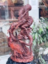 Tượng Long Phụng Gỗ Tử Đàn Cao 73 Ngang 35 Sâu 27 (cm) 2