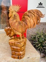 Tượng Gà Trống Gỗ Hương Cao 66 Ngang 42 Sâu 22 (cm) 0