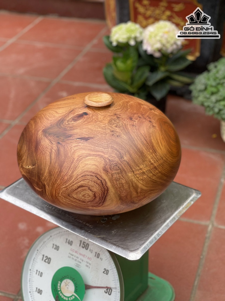 Bình Chum Phú Quý Gỗ Hương Cao 30 Đường Kính 41 (cm) 1