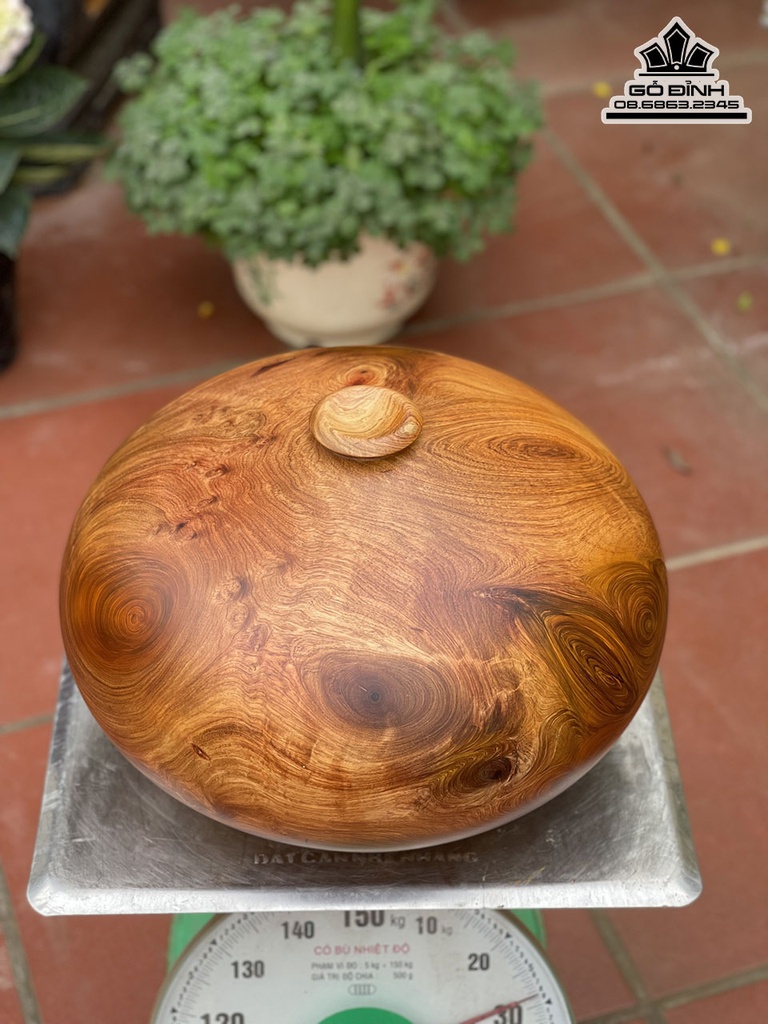 Bình Chum Phú Quý Gỗ Hương Cao 30 Đường Kính 41 (cm) 6