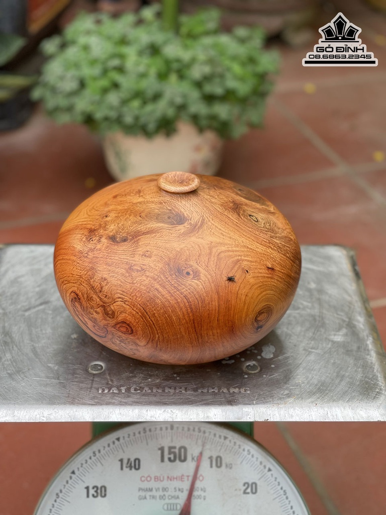 Bình Chum Phú Quý Gỗ Hương Cao 20 Đường Kính 26 (cm) 1