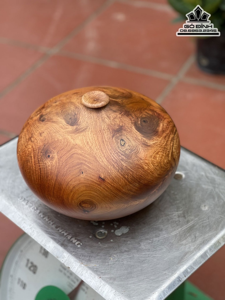 Bình Chum Phú Quý Gỗ Hương Cao 20 Đường Kính 26 (cm) 3