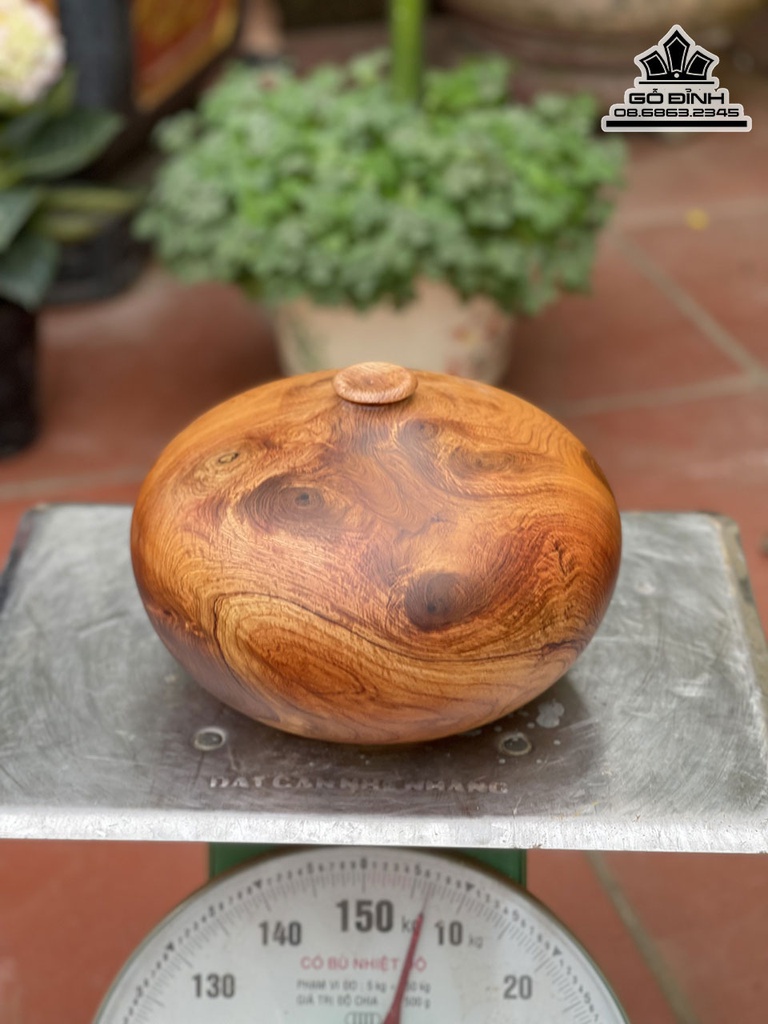 Bình Chum Phú Quý Gỗ Hương Cao 20 Đường Kính 26 (cm) 5