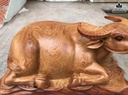 Tượng Trâu Gỗ Hương Gia Lai Liền Khối Cao 15 Ngang 32 Sâu 17 (cm) 0
