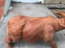Tượng Trâu Gỗ Hương Gia Lai Liền Khối Cao 19 Ngang 40 Sâu 15 (cm) 0