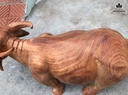 Tượng Trâu Gỗ Hương Gia Lai Liền Khối Cao 19 Ngang 40 Sâu 15 (cm)3