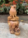 Tượng Chuột Gỗ Nu Hương Cao 30 Ngang 20 Sâu 14 (cm) 1