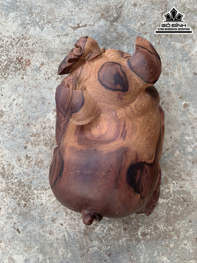 Tượng heo Gỗ Cẩm Cao 22 Ngang 40 Sâu 30 (cm) 2
