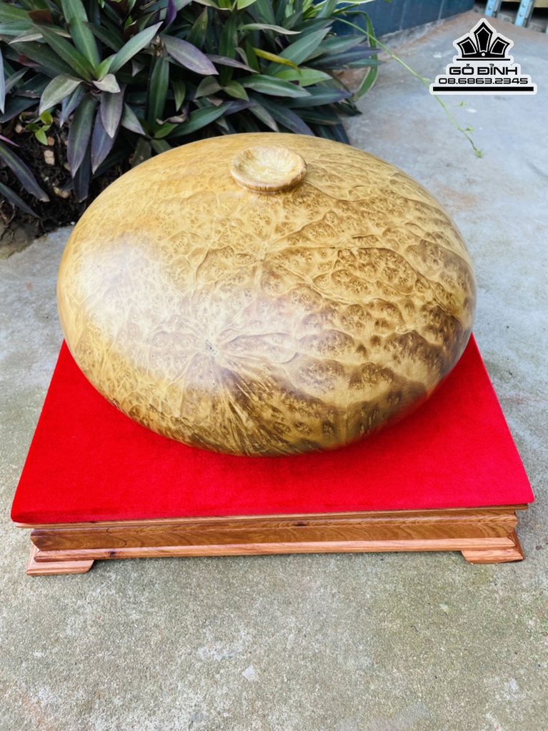 Bình Phú Quý Gỗ Nu Kháo Cao 18 Đường Kính 36 Cả Kỷ 26 (cm) 0