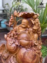 Tượng Phật Di Lặc Gỗ Hương Cao Cả Kỷ 77 Ngang 58 Sâu 30 (cm) 4