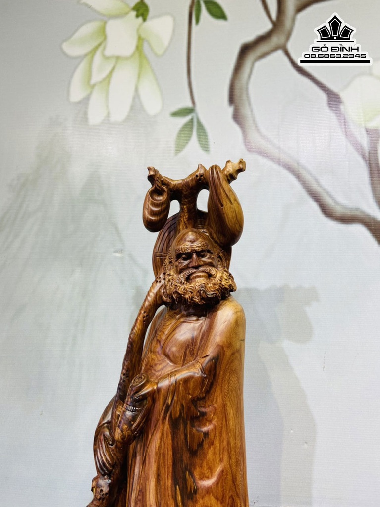 Tượng Đạt Ma Sư Tổ Gỗ Cẩm Cao 87 Ngang 2 Sâu 36 (cm) 0