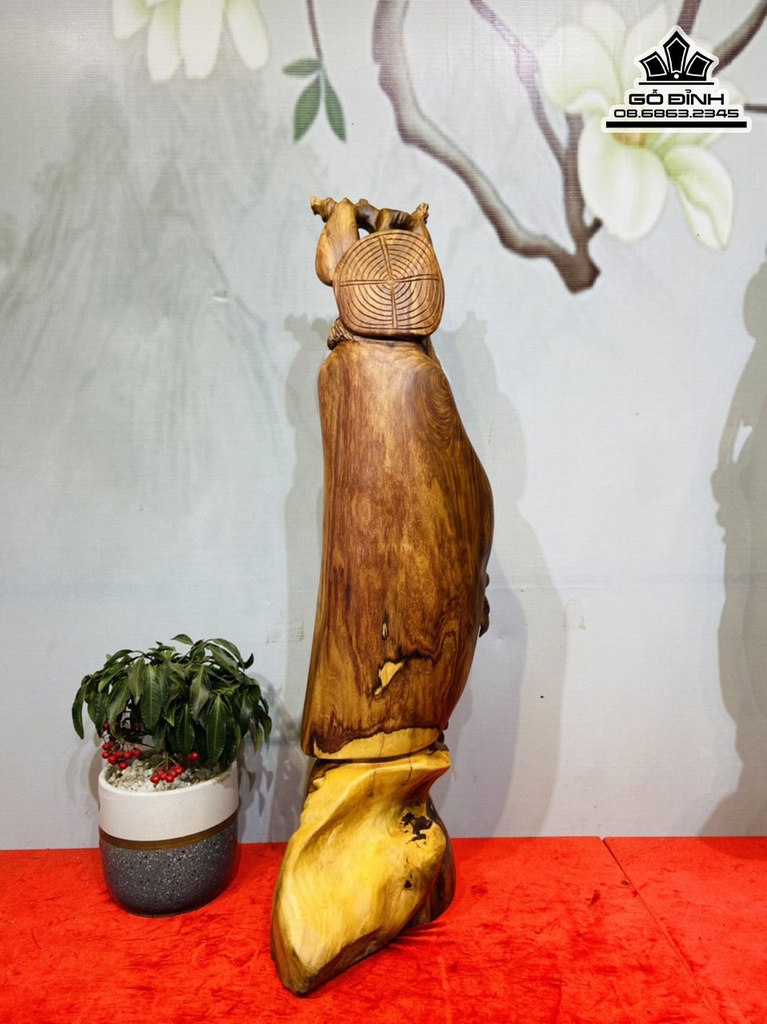 Tượng Đạt Ma Sư Tổ Gỗ Cẩm Cao 87 Ngang 2 Sâu 36 (cm) 2
