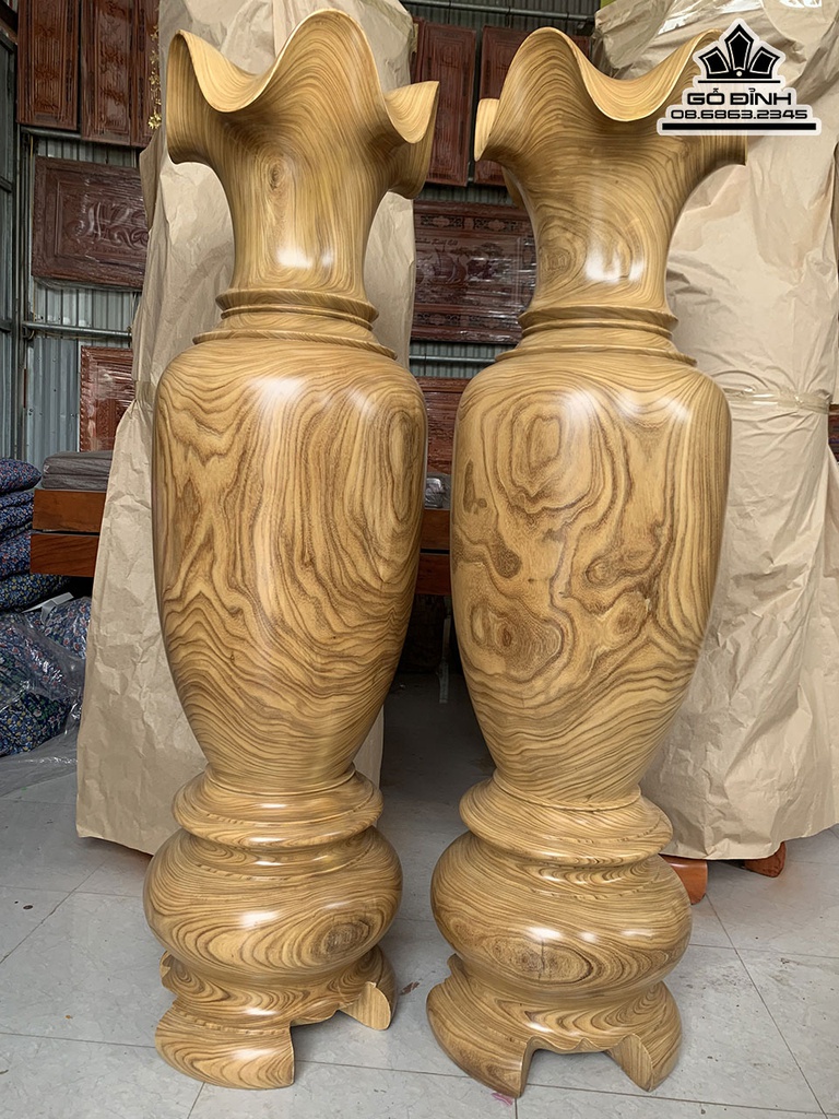 Lục Bình Gỗ Cẩm Vàng Cao 170 Đường Kính 48 (cm) 0