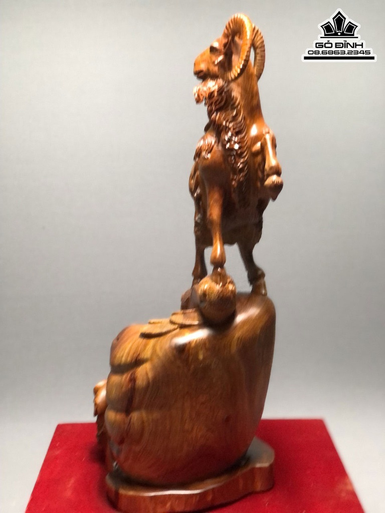 Tượng Dê Nhất Dương Gỗ Hương Cao 64 Ngang 31 Sâu 24 (cm) 1