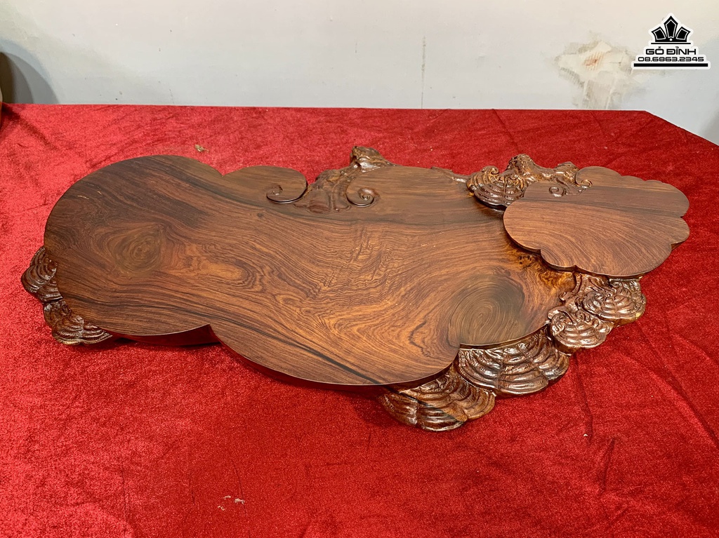 Khay Trà Gỗ Cẩm Cao 7 Ngang 50 Sâu 31 (cm) 1