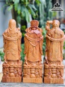 Tượng Phúc Lộc Thọ Gỗ Hương Đá Cao 40 Ngang 13 Sâu 11 (cm) 0