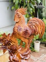 Tượng Gà Trống Gỗ Hương Cao 65 Ngang 45 Sâu 20 (cm) 2