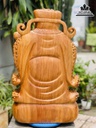 Tượng Thần Tài Gỗ Ngọc Am Cao 67 Ngang 40 Sâu 21 (cm) 4