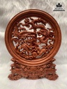 Tranh Đĩa Gỗ Hương Cao 37 Đường Kính 30 Dày 3 (cm) 1