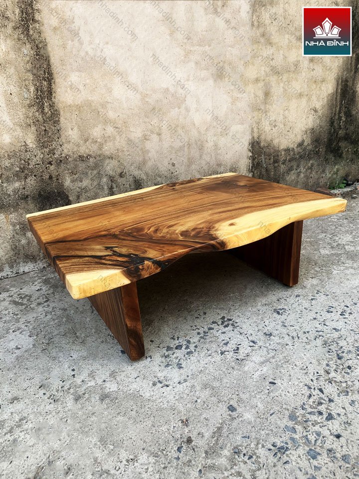 Bàn Sofa Gỗ Me Tây Dài 120 Rộng 77-81 Cao 42 (cm)0
