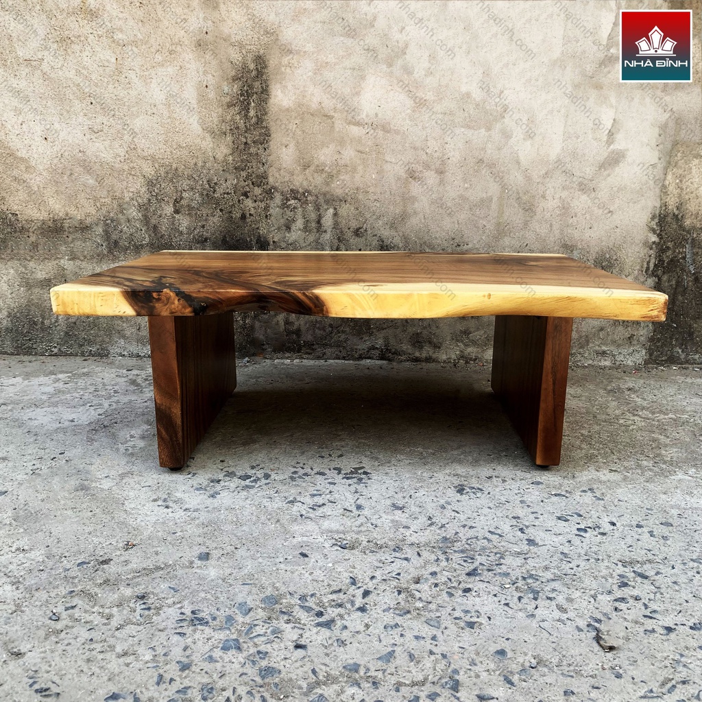 Bàn Sofa Gỗ Me Tây Dài 120 Rộng 77-81 Cao 42 (cm)1