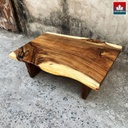 Bàn Sofa Gỗ Me Tây Dài 120 Rộng 77-81 Cao 42 (cm)