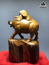 Tượng Tiểu Đồng Chăn Trâu Gỗ Ngọc Am Cao 43 Ngang 27 Sâu 23(cm) 5