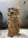 Tượng Phật Di Lặc Ngũ Phúc Đứng Gỗ Tùng Gỗ Ngọc Am Cao 85 Ngang 38 Sâu 20 (cm) 3