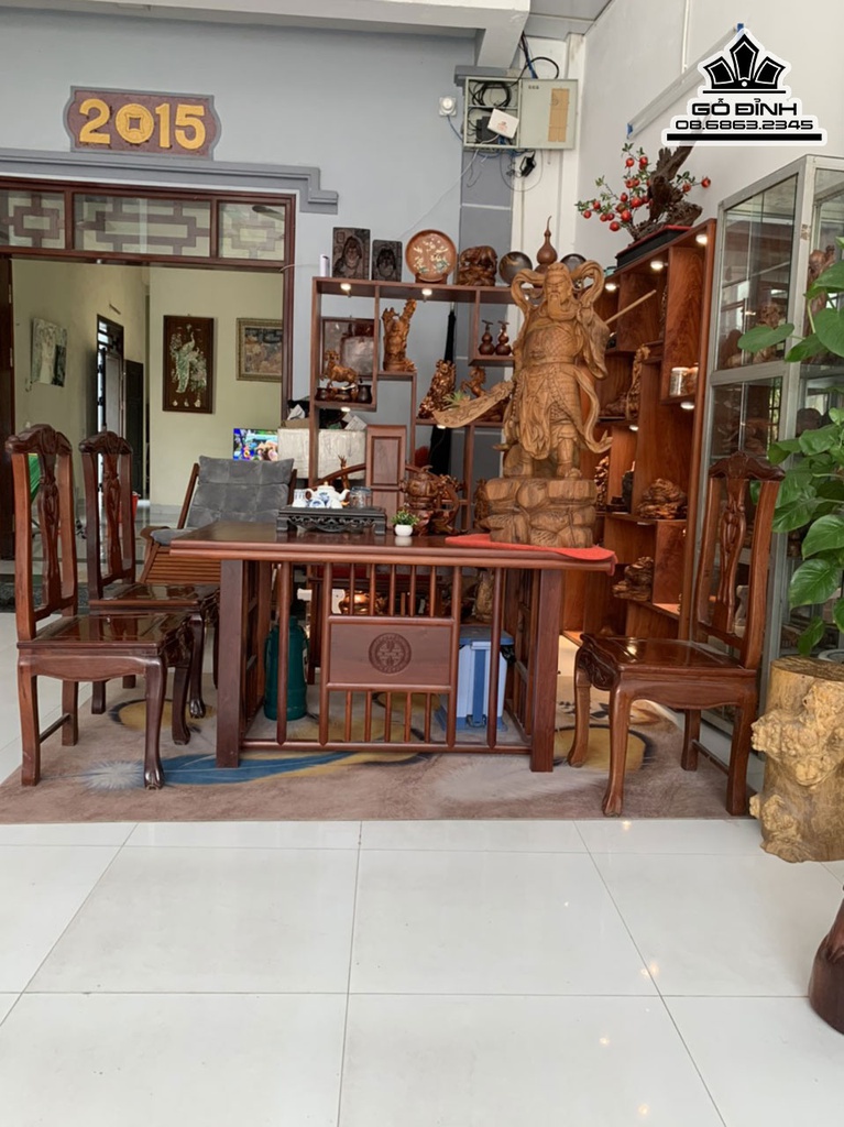 Lư Xông Trầm Gỗ Sưa Cao 12 Ngang 19 Sâu 13 (cm) 0