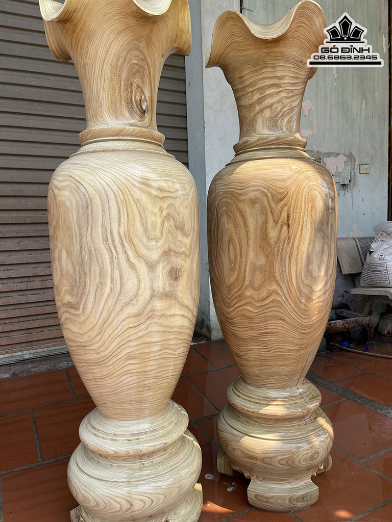 Lục Bình Gỗ Cẩm Vàng 160 Đường Kính 45 (cm) 1