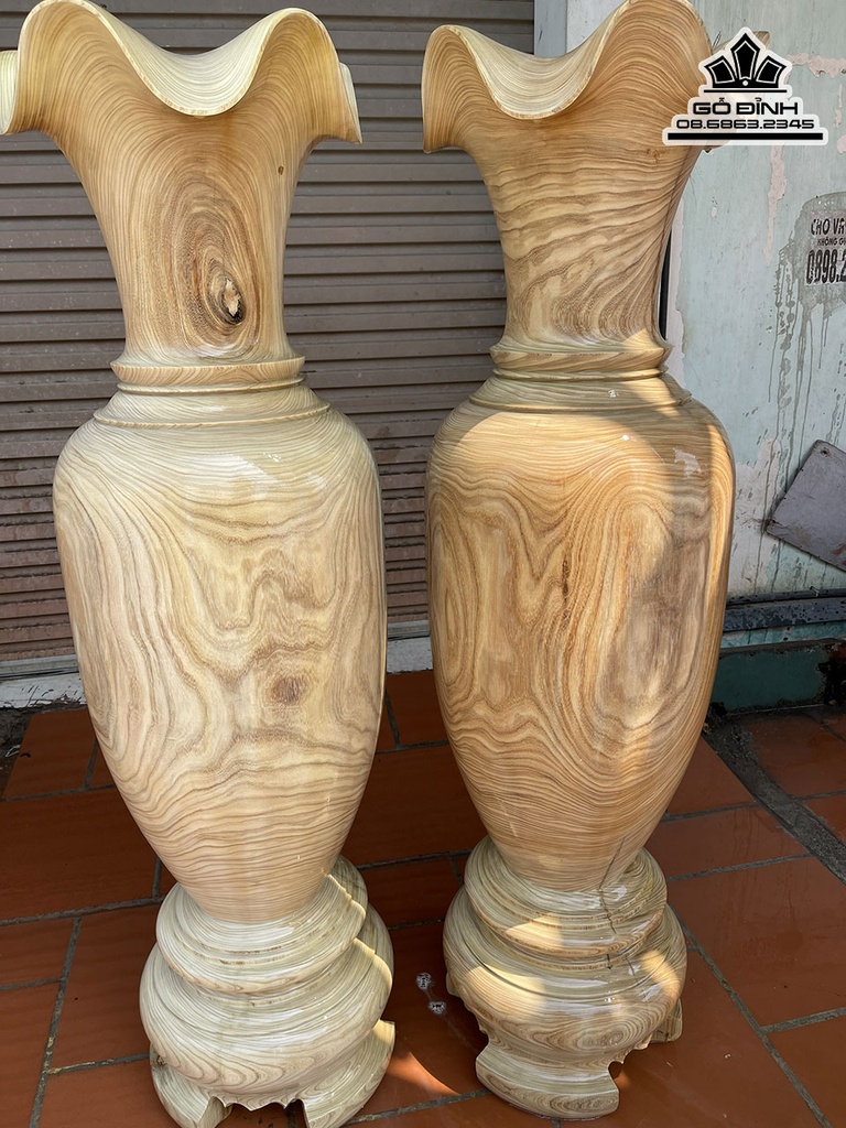 Lục Bình Gỗ Cẩm Vàng 160 Đường Kính 45 (cm) 3