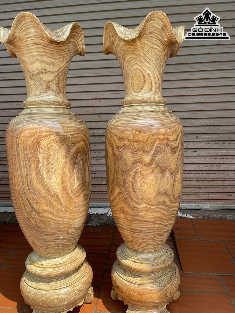 Lục Bình Gỗ Cẩm Vàng Cao 160 Đường Kính 44 (cm) 0