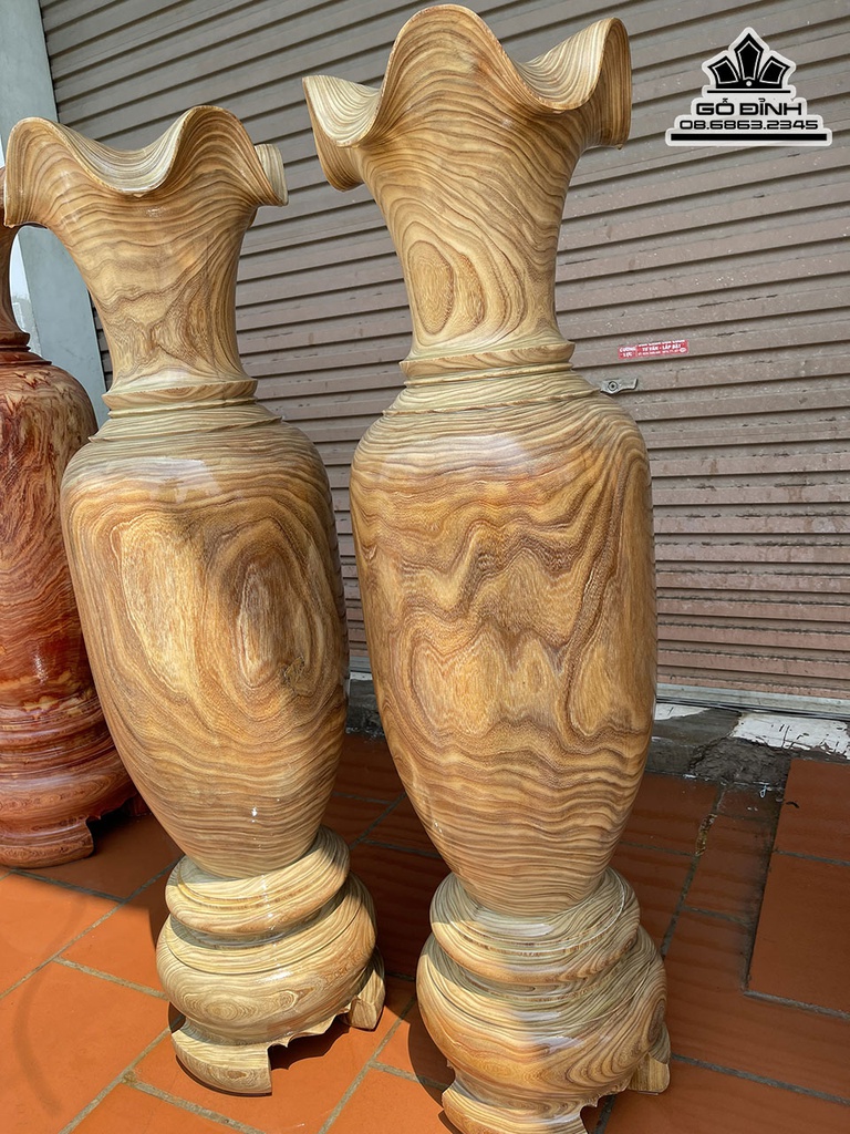 Lục Bình Gỗ Cẩm Vàng Cao 160 Đường Kính 44 (cm) 2