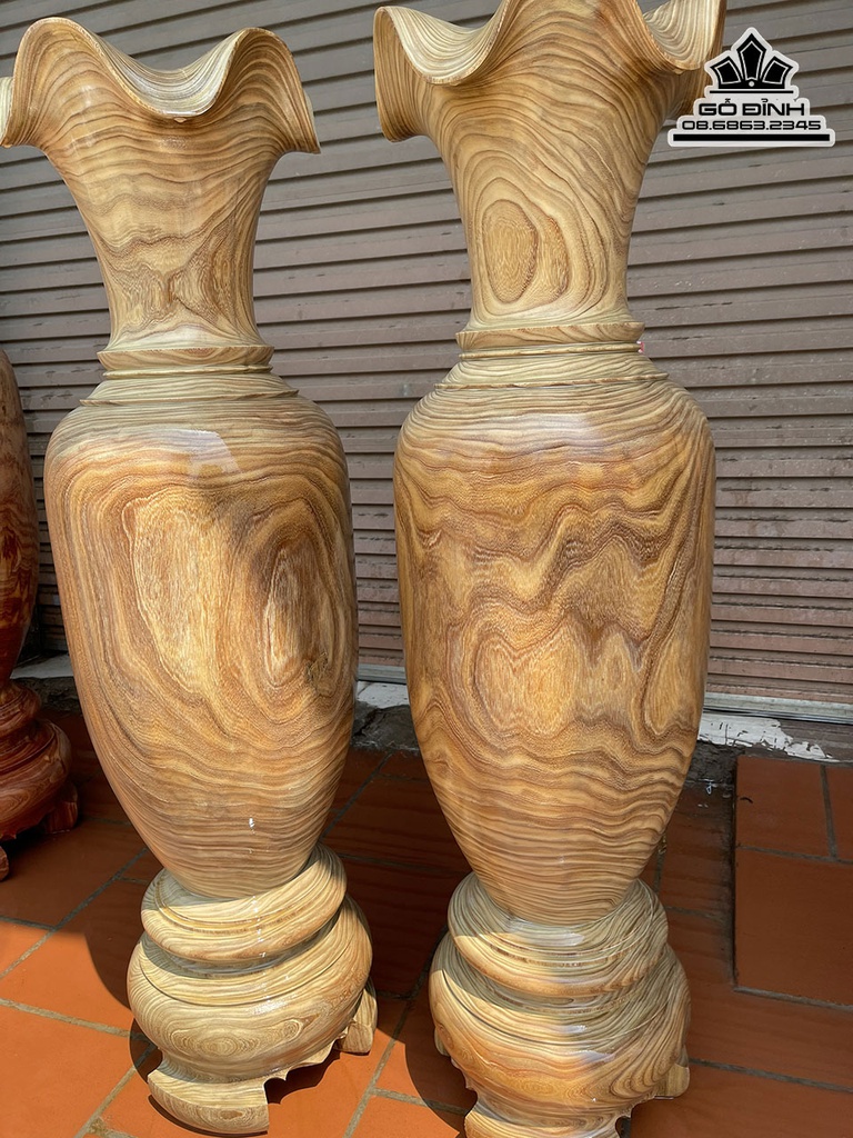 Lục Bình Gỗ Cẩm Vàng Cao 160 Đường Kính 44 (cm) 9