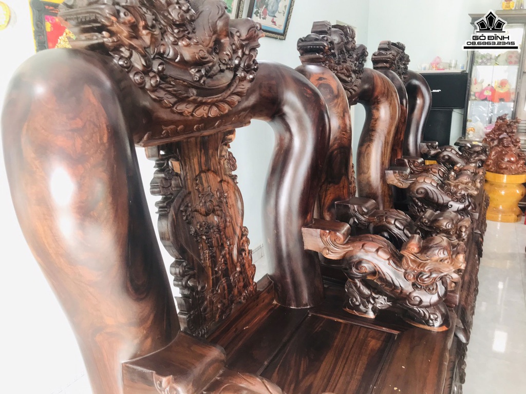 Bộ Bàn Ghế 11 Món Gỗ Chiu Liu 7