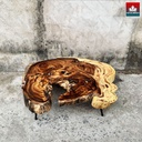 Bàn Trà Gỗ Me Tây Dài 120 Rộng 100 Dày 9,5 Cao 39.5 (cm)