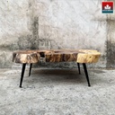 Bàn Trà Gỗ Me Tây Dài 120 Rộng 100 Dày 9,5 Cao 39.5 (cm)