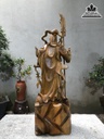 Tượng Quan Công Gỗ Bách Xanh Cao 102 Ngang 40 Sâu 30 (cm) 2
